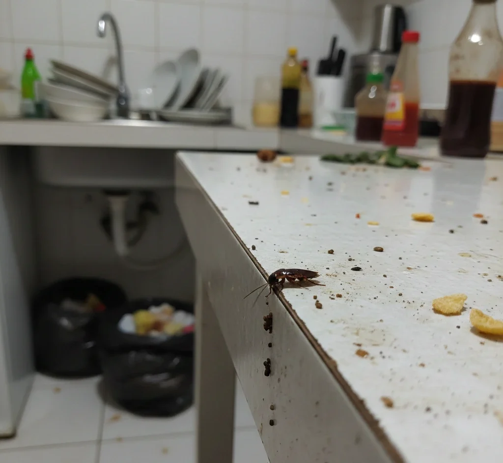 bahaya kotoran kecoa