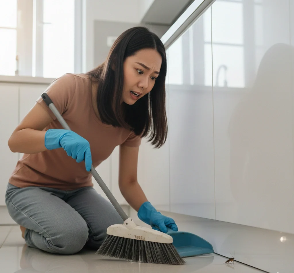 kecoa menakutkan dan menjijikan