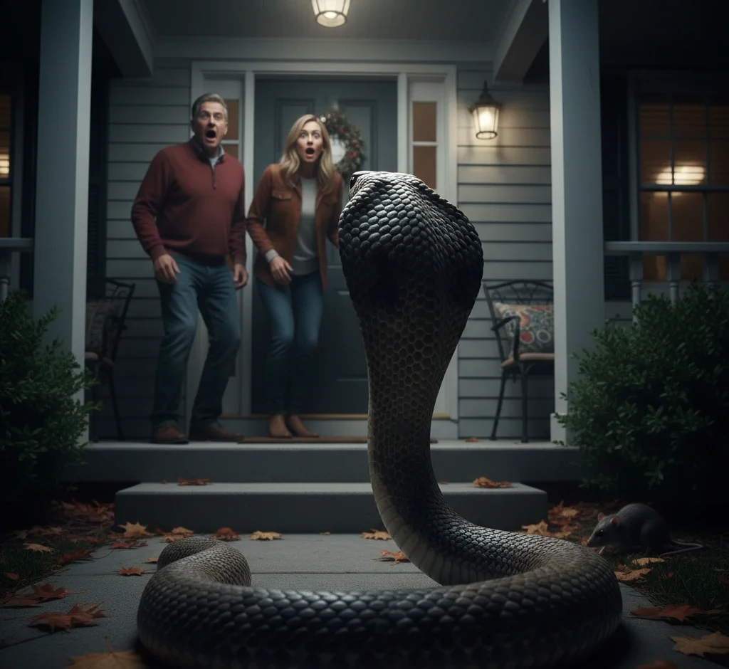 ular depan rumah